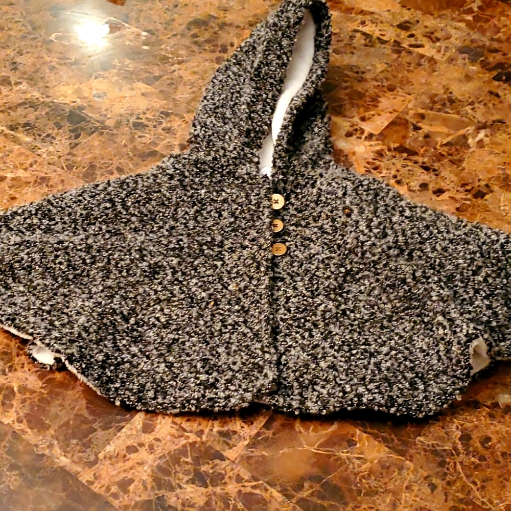 Fleece lined cape